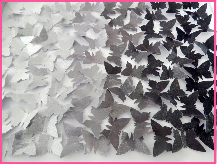 Grey butterfly wall art