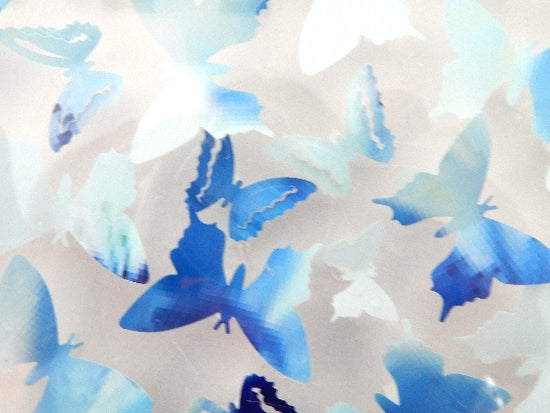 3d butterflies in shades of blue