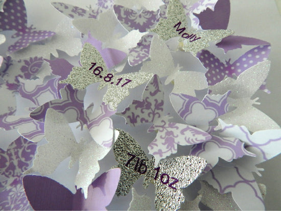 lilac butterfly heart picture