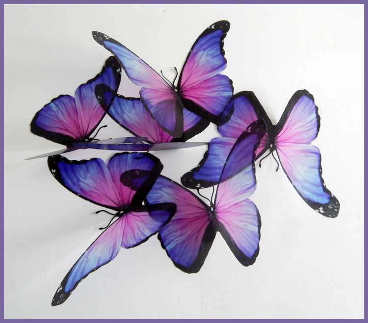 Lilac very pretty wedding butterflies,or any occasion.Removable stickers.Home Decorations,bathroom
