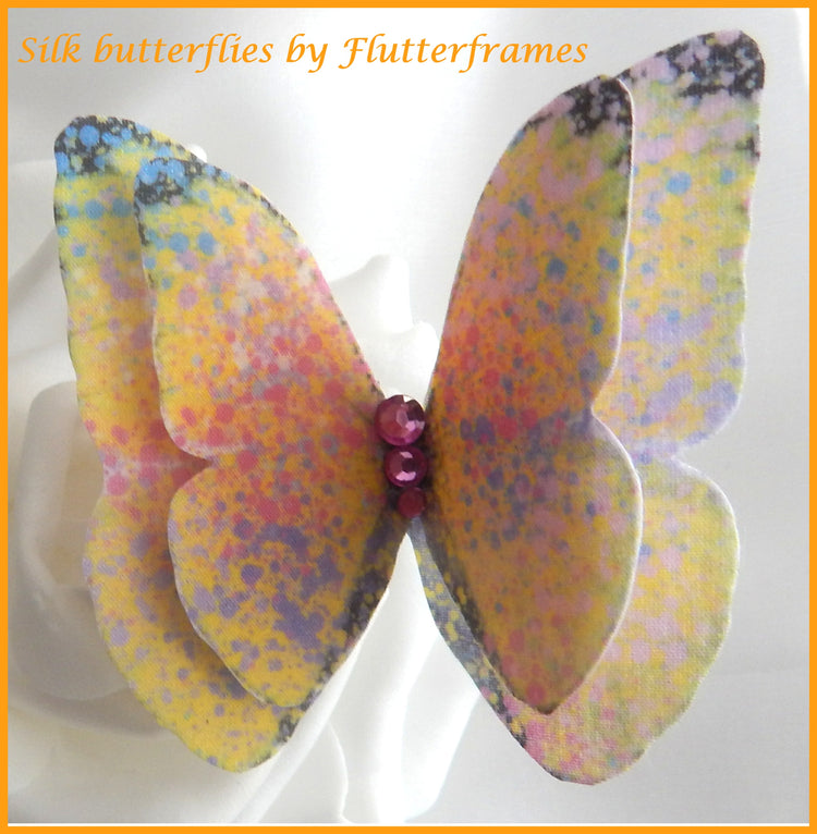 Pastel Butterflies,hair accessory, and made butterfly hair clip, butterflies