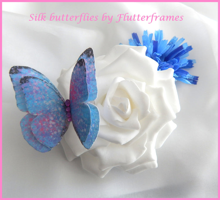 Pastel Butterflies,hair accessory, and made butterfly hair clip, butterflies