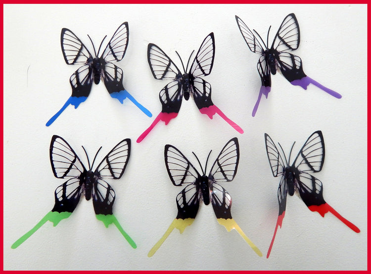 Swallowtail 3d butterfly wall stickers