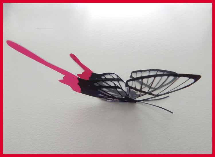 Transparent 3d butterfly