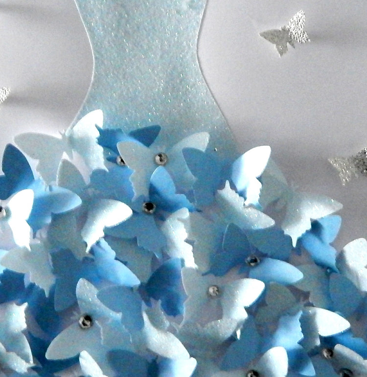 blue 3d butterflies picture