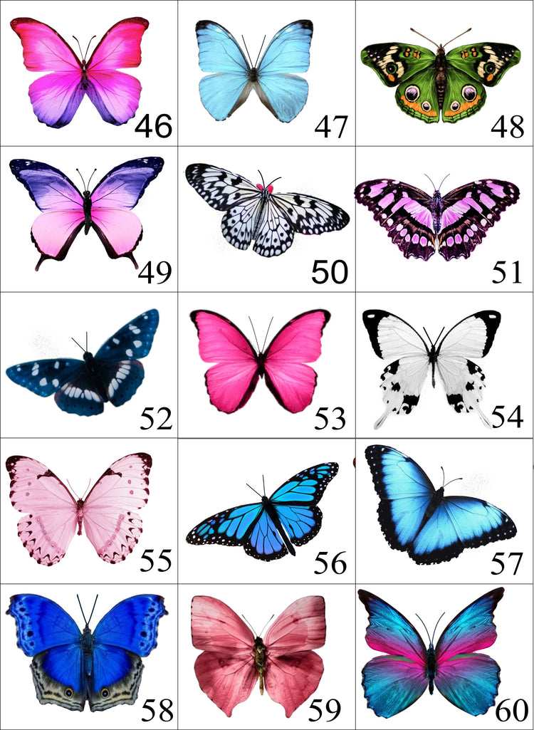 Mini butterflies. Miniature Butterflies. Butterfly 3d stickers