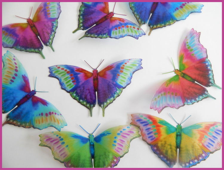 Fantasy butterflies, 3d Fantasy wall art stickers. Handcrafted and designed by Flutterframes, butterfly decor ,conservatory decorations