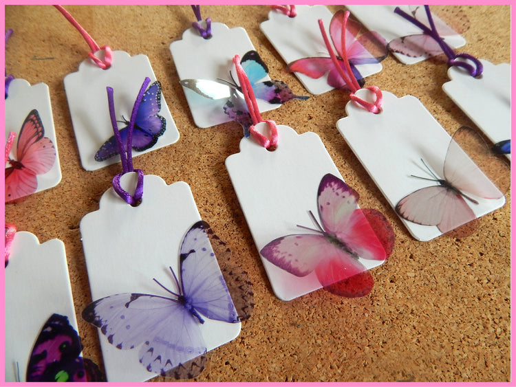 butterfly gift tags
