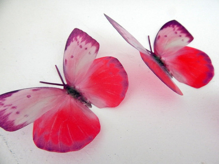 Wall decor,6 Butterflies pink and purple natural wall art in flight flying butterflies,nursery decor, wall decor,birthday gift for her,mom,mum