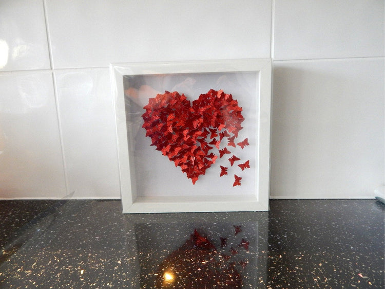 Ruby Anniversary picture, Wedding day ideas, Red heart picture unique hand crafted