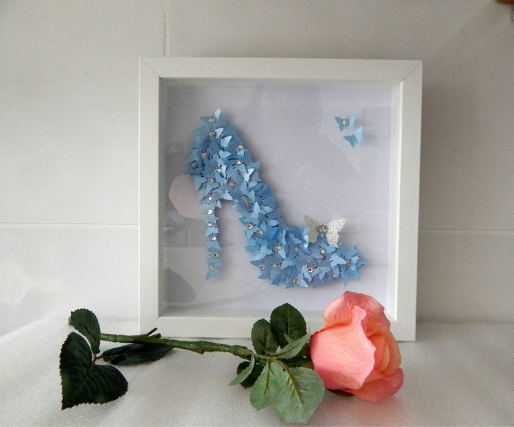 Cinderella shoe butterfly picture