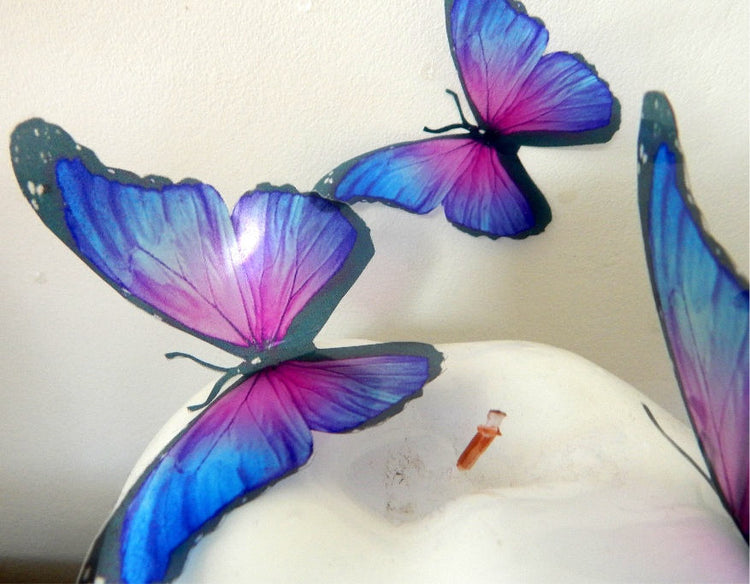 Lilac very pretty wedding butterflies,or any occasion.Removable stickers.Home Decorations,bathroom