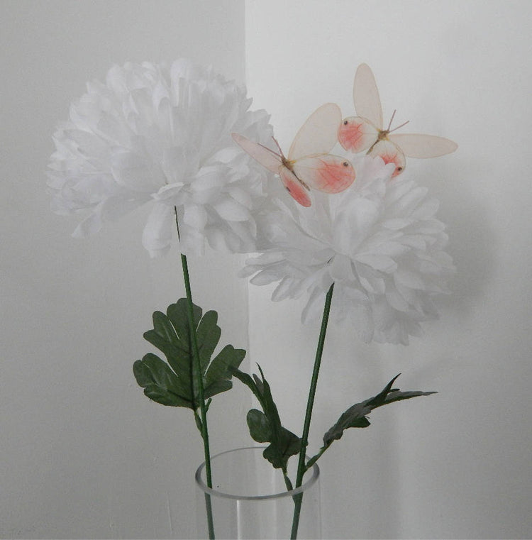 salmon pink butterfly 3d wall stickers