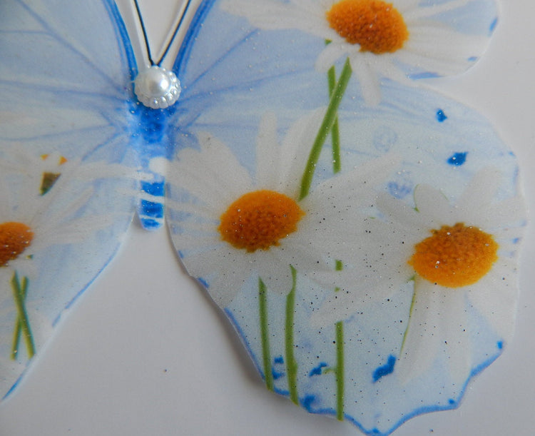 Blue Flower 3d wall decals