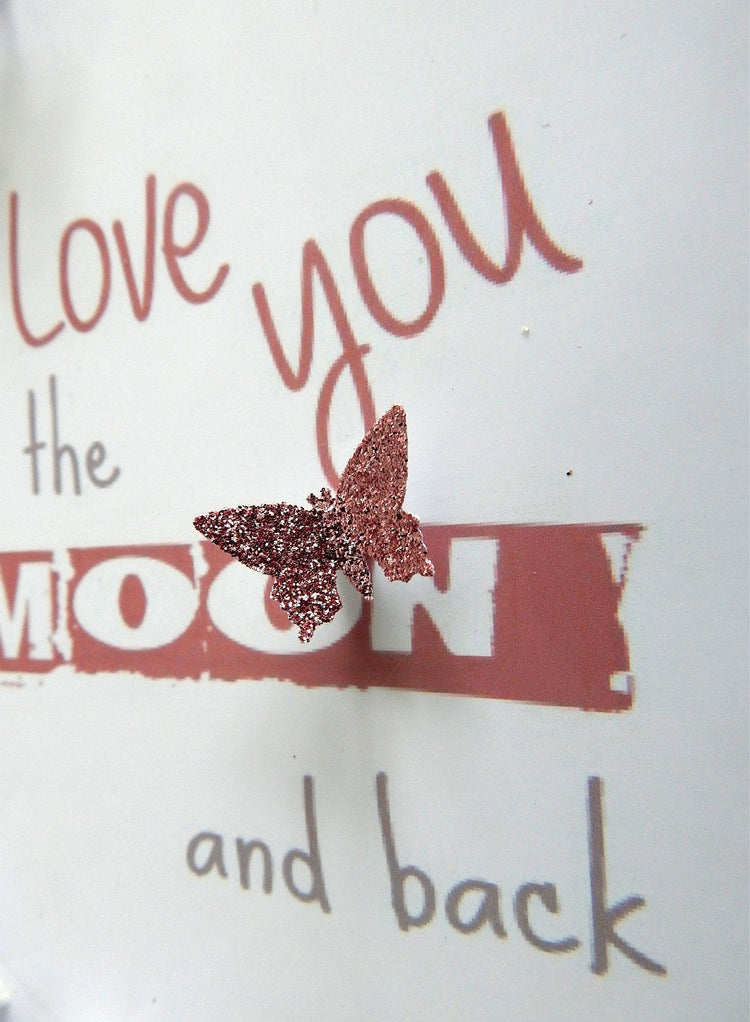 Personalised Picture for girl's room,Love you to the Moon and back,birthday,Christening,child's bedroom,daughter,nursery,baby girl's room