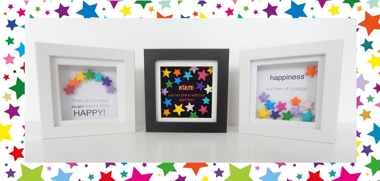 Inspirational-Positive-Motivational-Friendship lucky star box frame