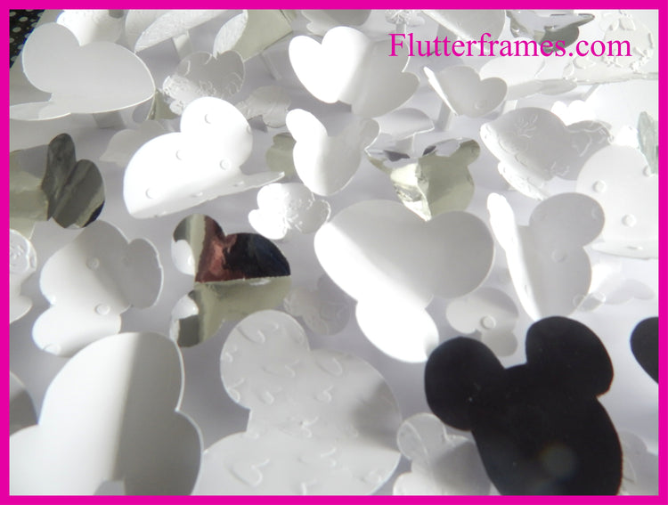 Minnie and Mickey Mouse 3d framed picture- Unique 3 dimensional artwork by Flutterframes