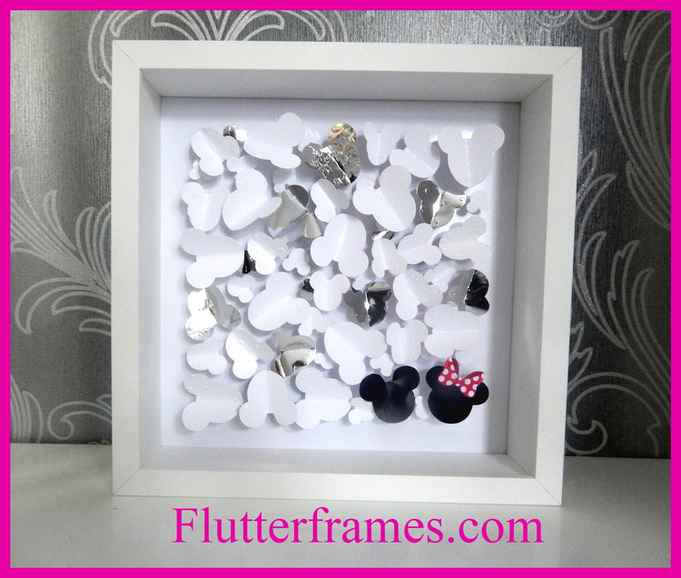 Disney Minnie and Mickey Mouse hand crafted picture