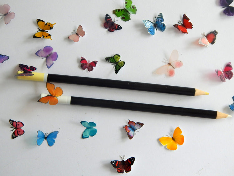 Miniature Butterflies for craft projects,decoration,embellishments,butterfly 3d stickers,miniature,dolls house,scrapbooking,tiny butterflies