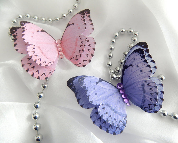 Beautiful pastel Butterflies decor, double layered stunning, stickers butterflies