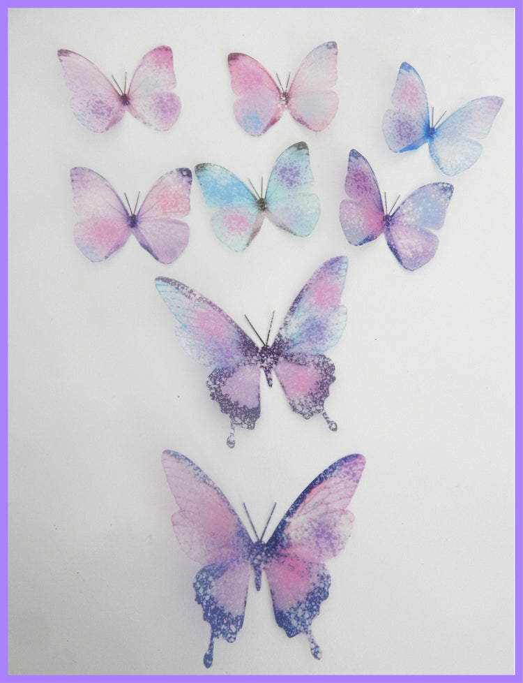 Pastel Sparkling Butterflies