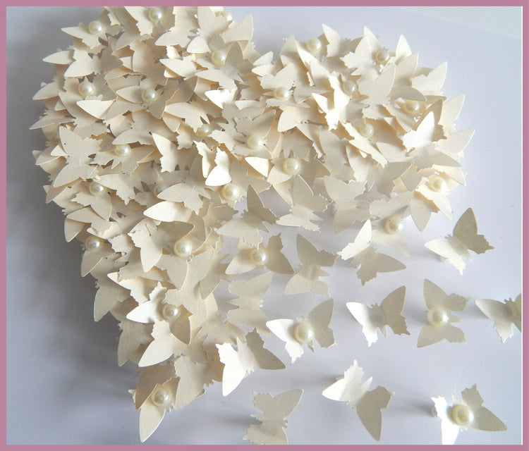 Pearl anniversary unique butterfly framed picture