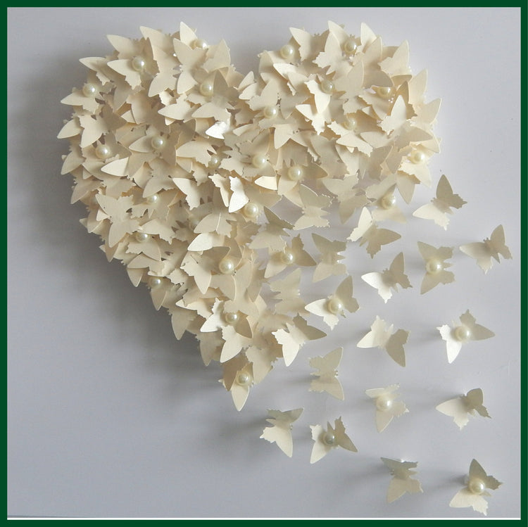 Pearl Anniversary,30th Wedding Anniversary wedding butterfly heart personalised ,Paper anniversary,1st anniversary,personalised gift