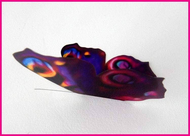 Purple and pink dreamy butterflies, wall art stickers, pretty butterflies for home