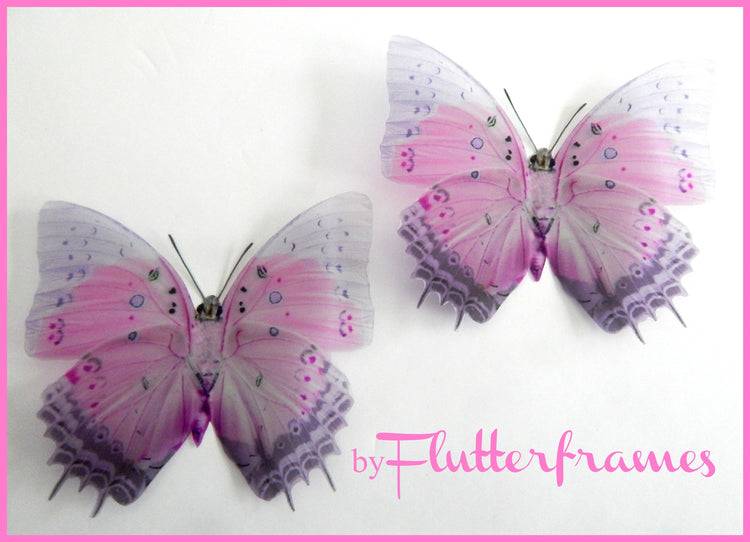 6 very pretty pink and Lilac Butterflies,designer butterflies Gift Sister Friend Mother Mum Auntie Teenager Girl Positive vibes wedding