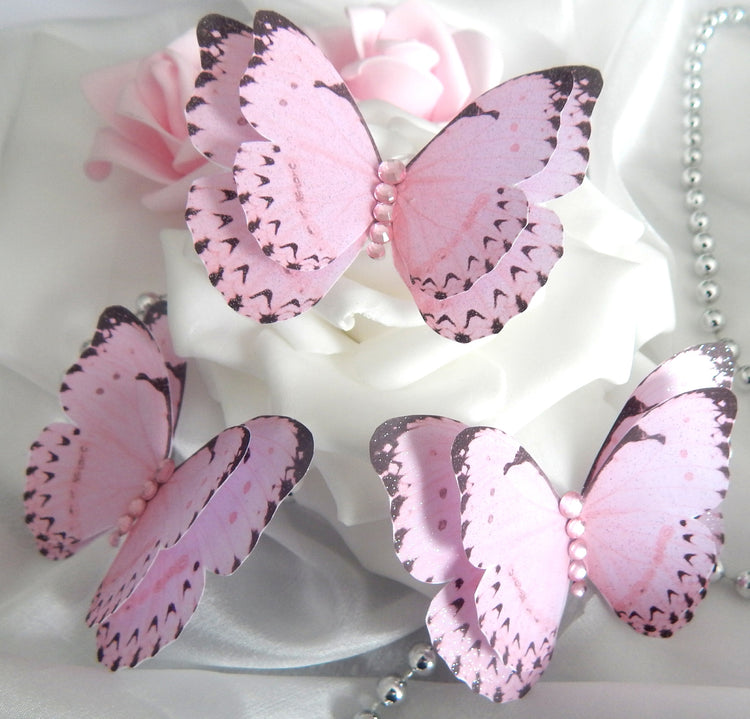 Beautiful pastel Butterflies decor, double layered stunning, stickers butterflies