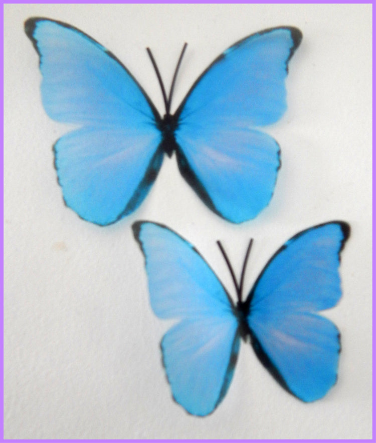 Purple, pink and blue butterflies,embellishments, wall decor wall art stickers, pretty butterflies for home