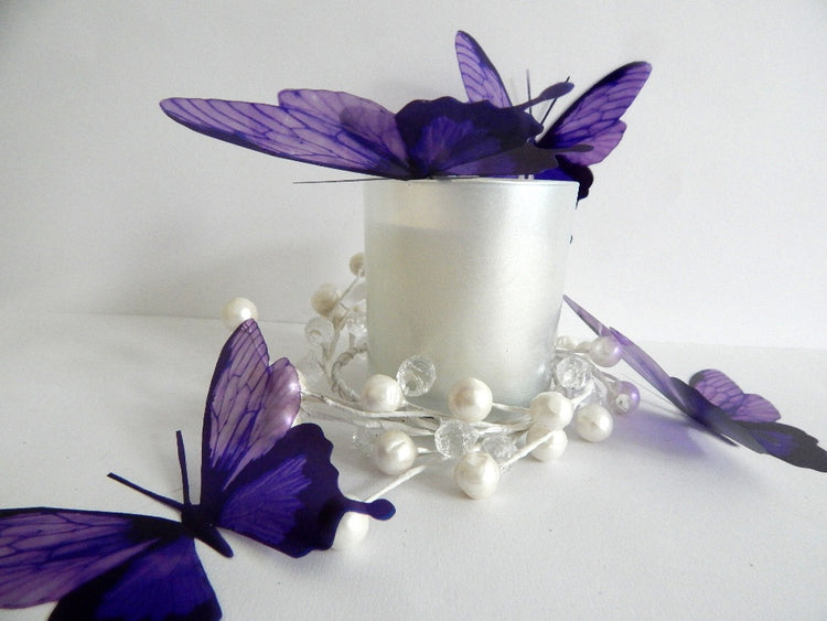 purple 3d love butterflies by flutterframes