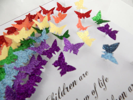 rainbow personalised 3d picture   for grandmother
