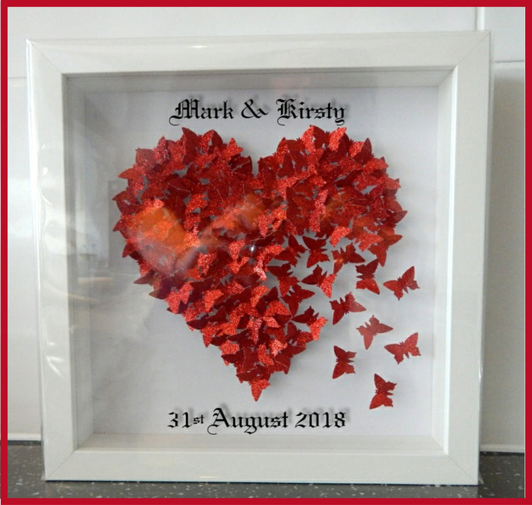 Ruby Anniversary picture, Wedding day ideas, Red heart picture unique hand crafted