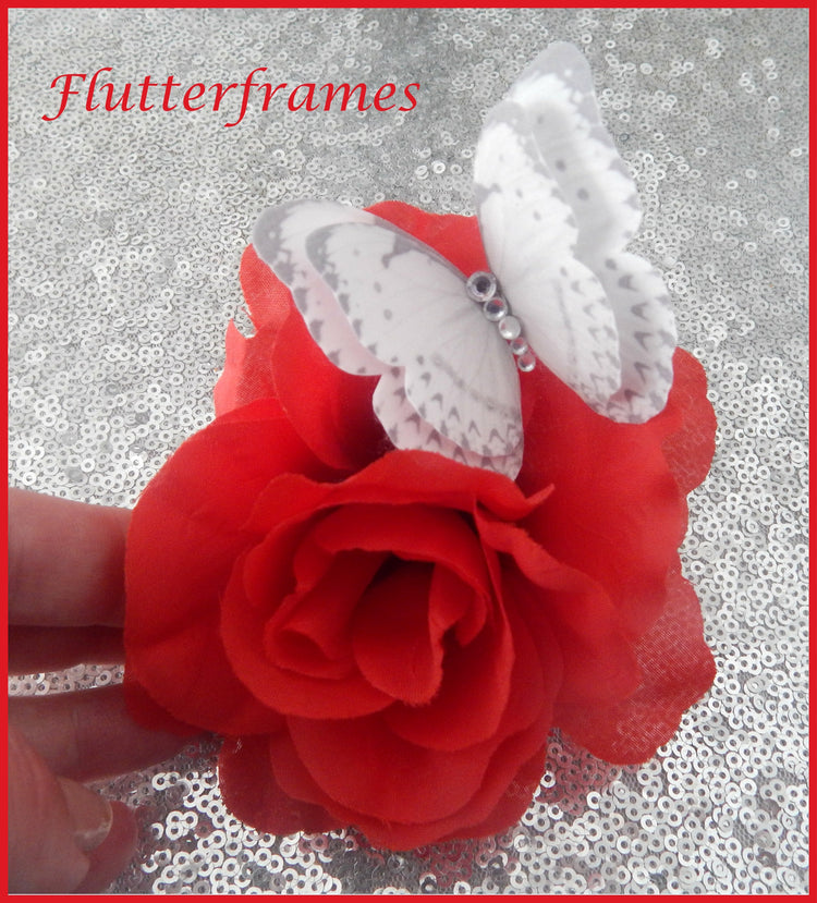 hand made in England Silk butterflies