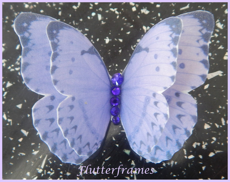 wedding silk butterfly hair accessory