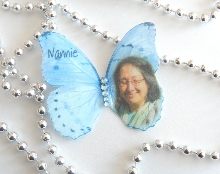 Personalised photo Butterflies,hair accessory, and made butterfly hair clip, butterflies