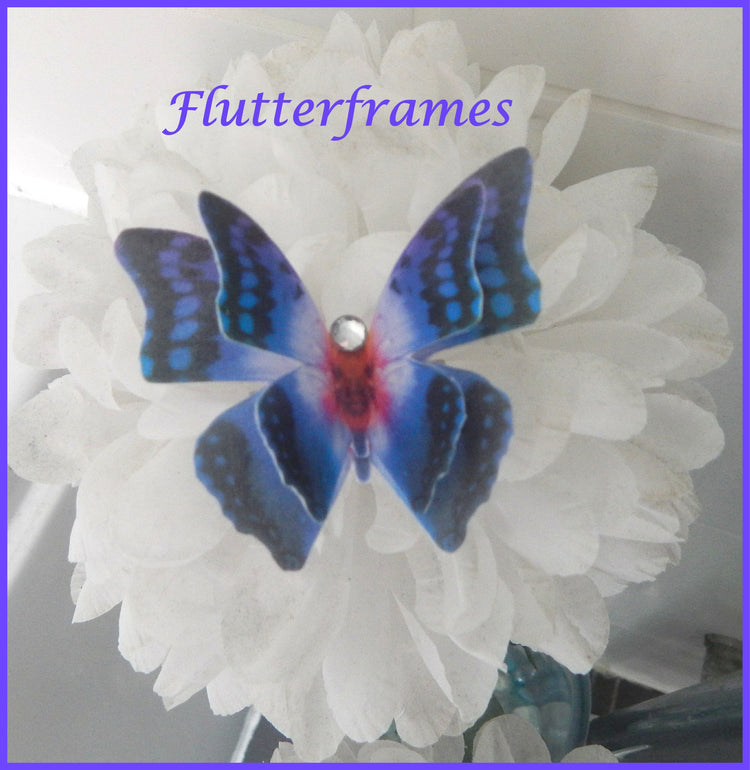 silk wedding butterfly hairclip