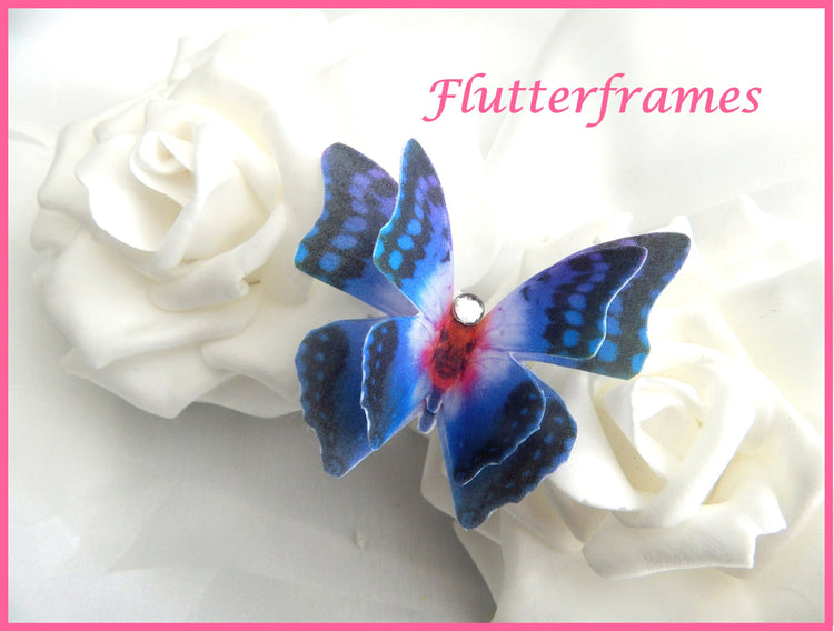 Starburst Butterfly hair clips for wedding ,hair accessory, and made butterfly hair clip, butterflies