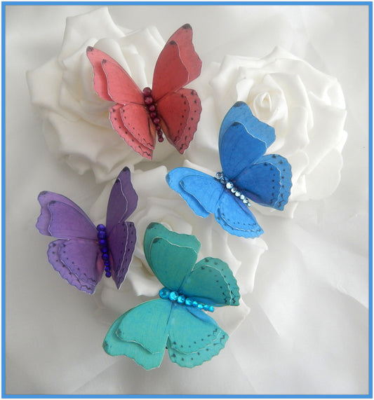 Silk bridal butterfly