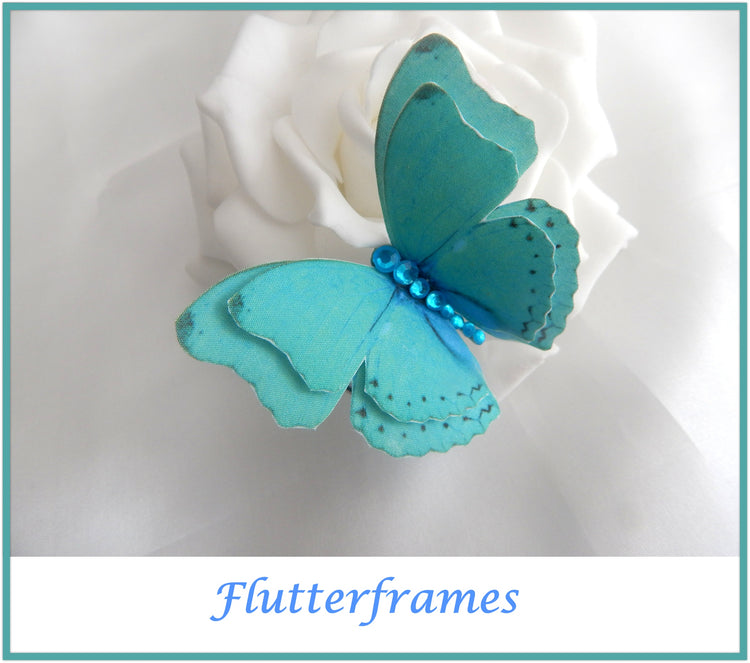 Jade silk butterfly