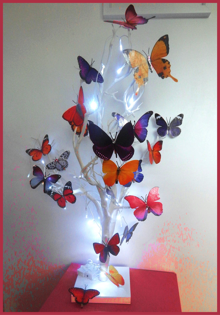Christmas tree decorations,3d butterfly clips,hair clips