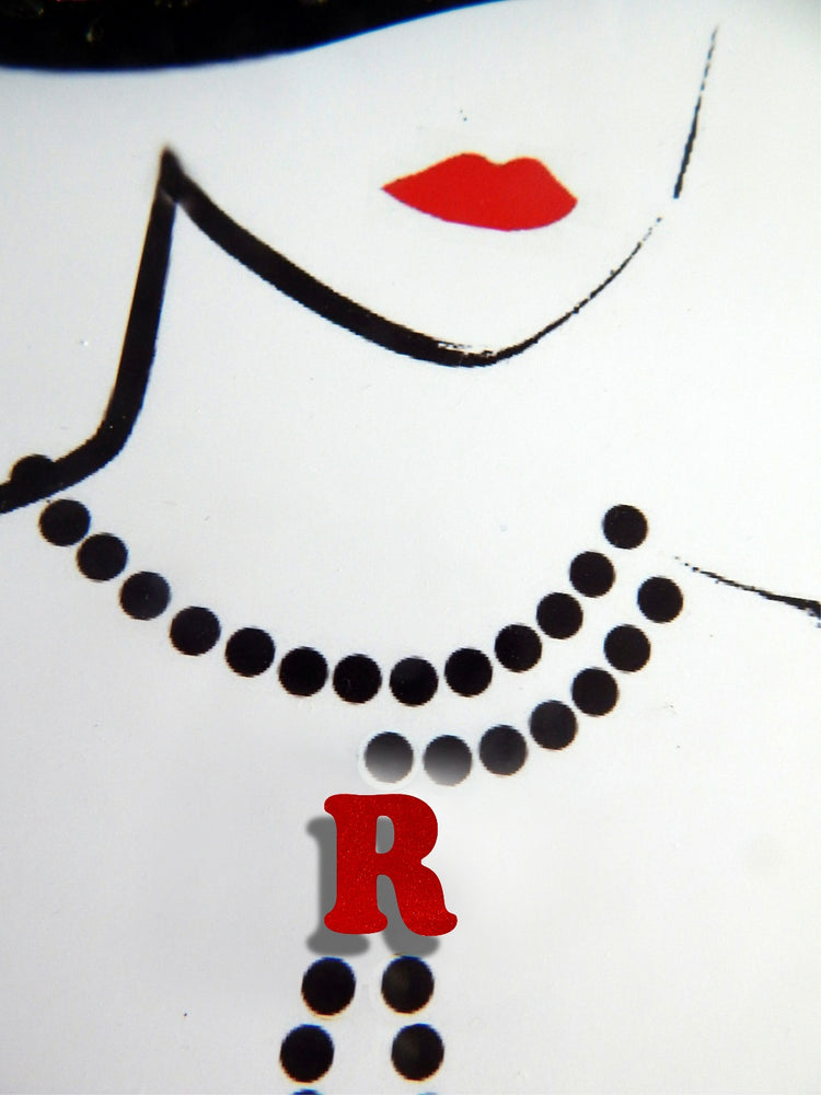 Elegant Fashion Statement piece,Initial 3d personalised butterfly picture