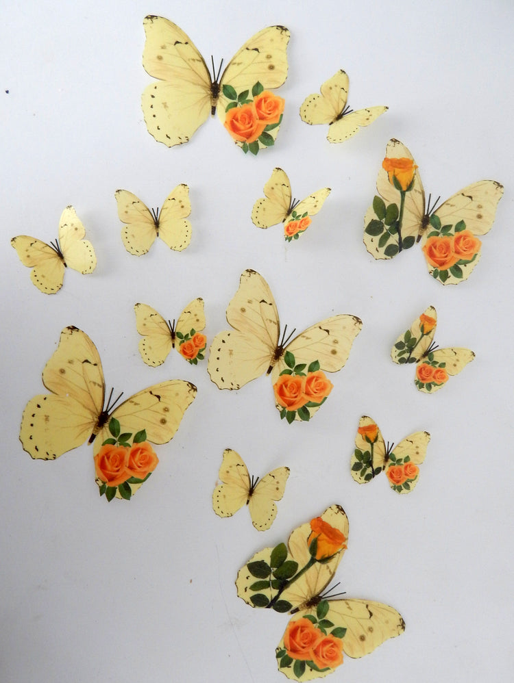 Custom photo, Personalised Butterfly 3d stickers, Wedding special birthday photo unique gift, handcrafted personalised gift, name