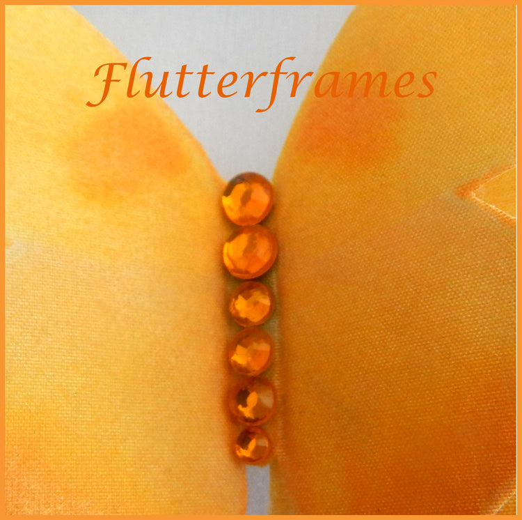 yellow butterfly silk hair accessory