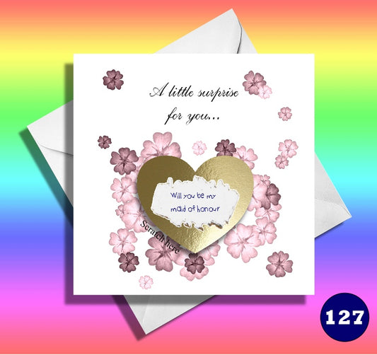 A little surprise for you. Scratch announcement card 