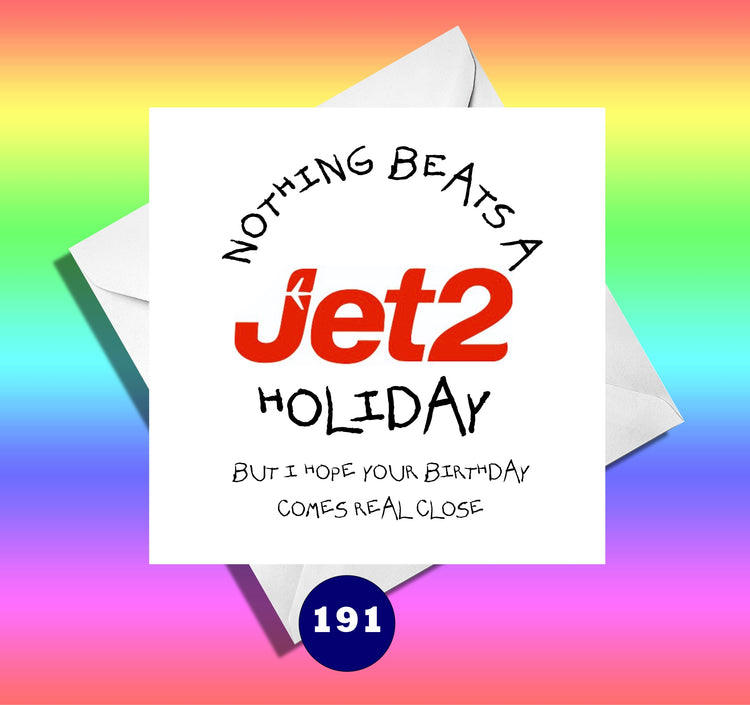 Jet2 holidays funny birthday card Meme Card