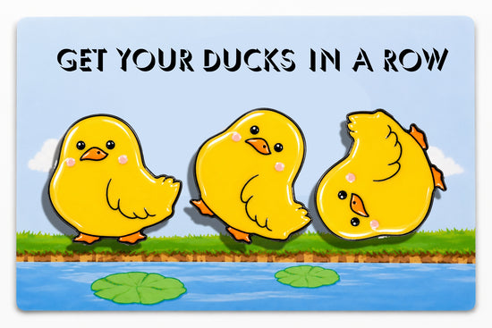 Cute Chick Pin or Magnet | Get Your Ducks in a Row Gift | Funny Bird Brooch | Handmade Recycled Tin Chick | Quirky Gift for Bird Lovers