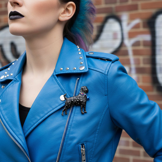 Boxer dog diamante cute brooch