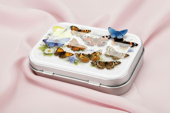 Personalised British Butterfly Gift Tin – Set 